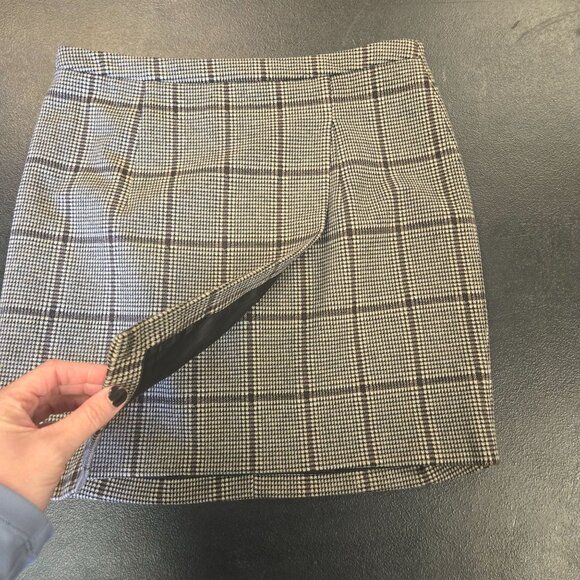 NWT Heartloom Jaxon Academia Preppy Schoolgirl University Plaid Mini Skirt XL Bl - Picture 8 of 12